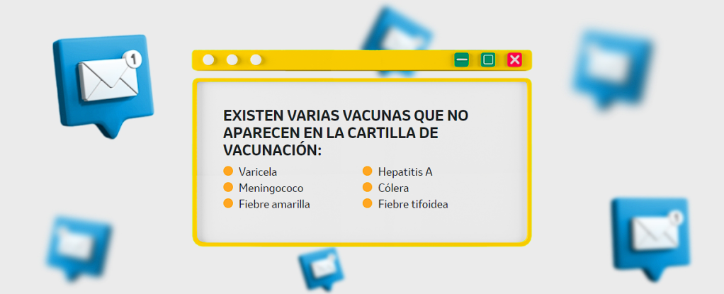 EXISTEN VARIAS VACUNAS QUE NO APARECEN EN LA CARTILLA DE VACUNACIÓN